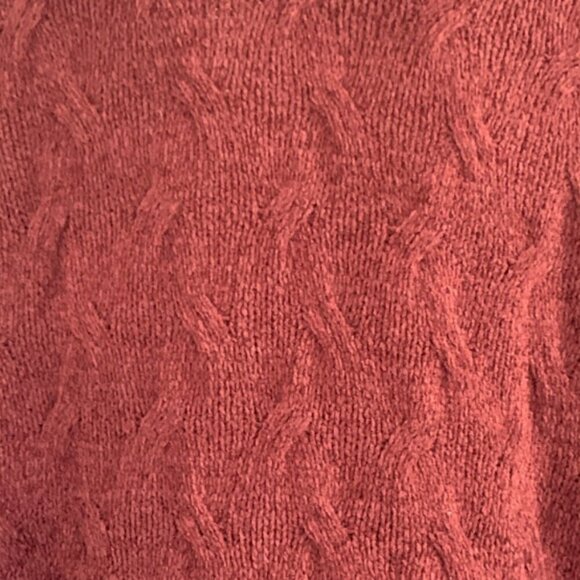 Hippie Rose Long Knit Cardigan Rust Size M #90E - Picture 5 of 8